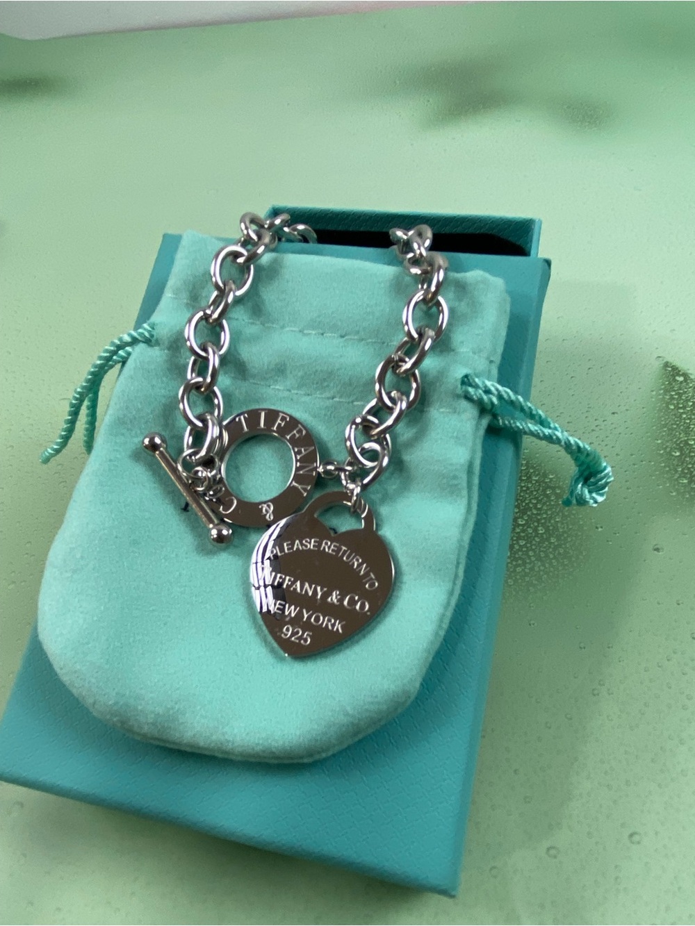 Tiffany & Co. Return to Tiffany Sterling Silver Toggle Heart Bracelet - Silver - Picture 3 of 5